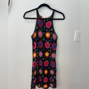 H&M X COACHELLA Crochet Floral Dress